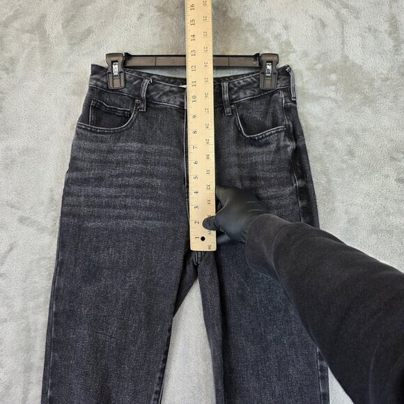 PacSun Mom Jean Jeans Womens 26 Black High Rise 100% Cotton Denim Pants - Picture 3 of 13